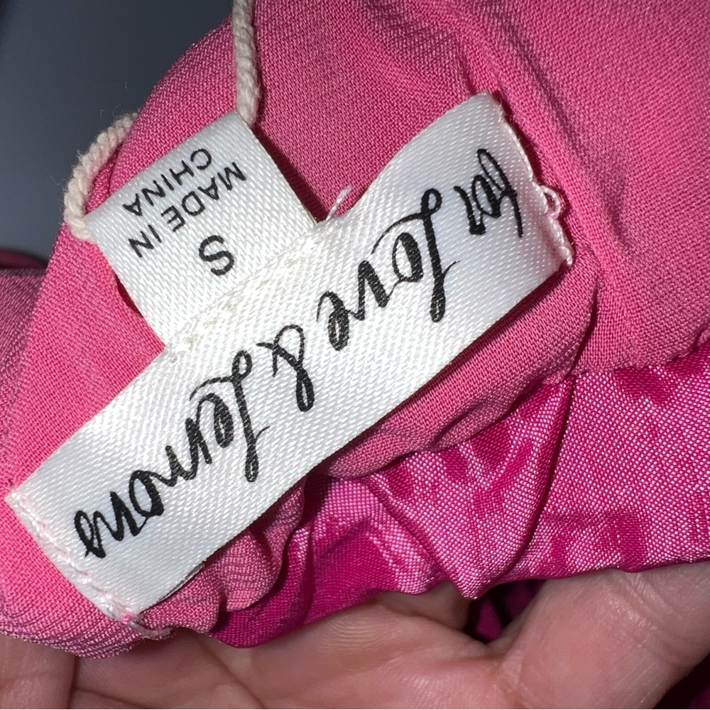 Women’s Dress SMALL For Love And Lemons “Selina Dress” Hot Pink gorgeous!🩷 NWT - Picture 7 of 10
